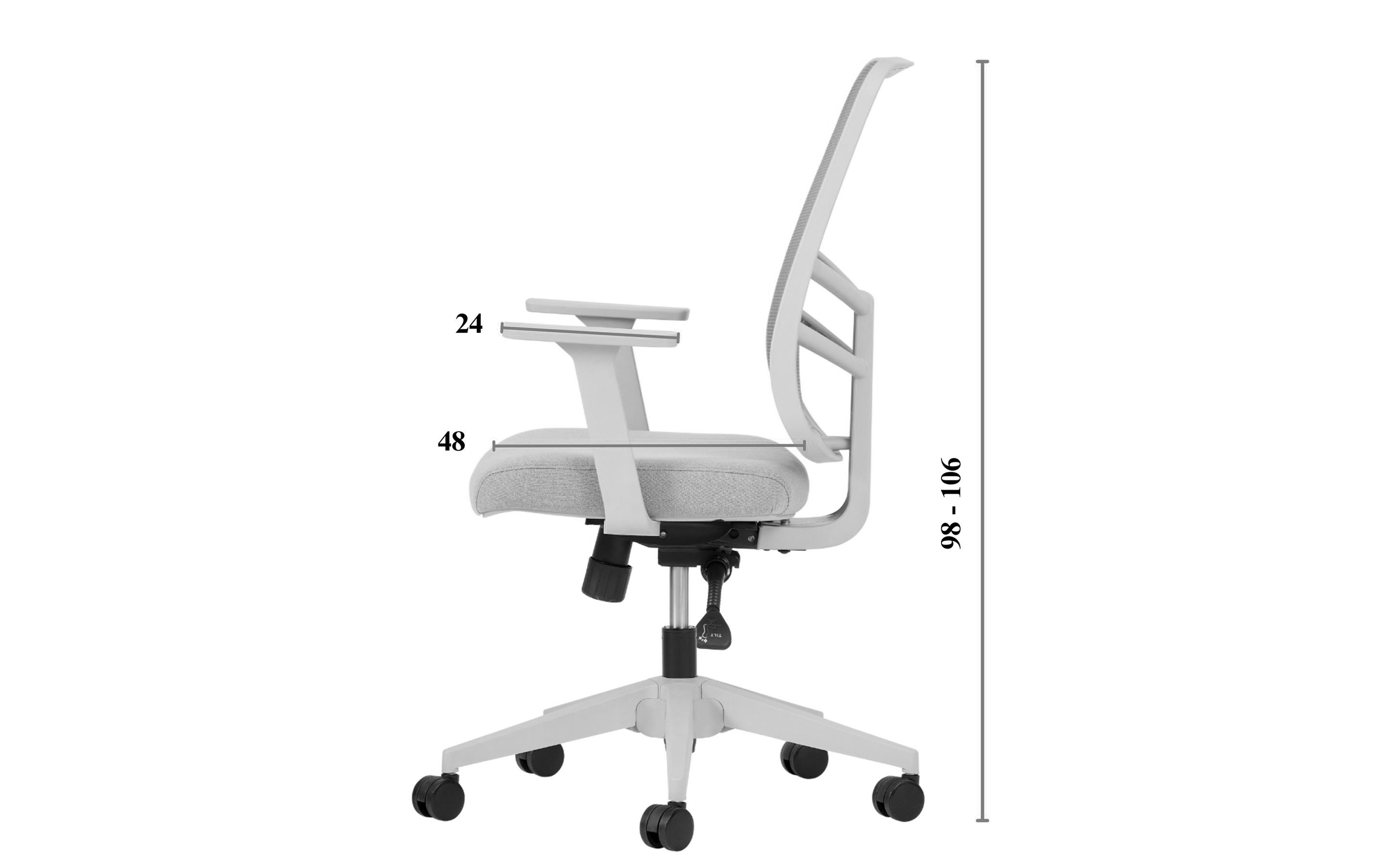 Scaun de birou Lotus, verde  3